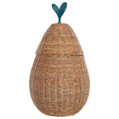 Aufbewahrungskorb Rattan natur Birnenform 77 cm VAGSOY