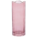 Blumenvase Glas rosa / gold 30 cm PERDIKI