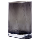 Blumenvase Glas dunkelgrau / transparent 20 cm MITATA