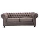 3-Sitzer CHESTERFIELD Velvet grey