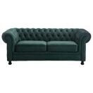 3-Sitzer CHESTERFIELD Velvet green