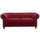 3-Sitzer CHESTERFIELD Velvet red