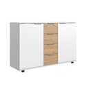 Sideboard GIBRALTAR Weiss-Artisan Eiche