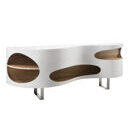 Sideboard ASTANAJAPURA Weiss-Walnuss