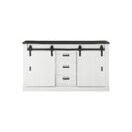 Sideboard SHERWOOD Pinie weiss-Anthrazit