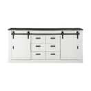 Sideboard SHERWOOD Pinie weiss-Anthrazit