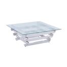 Couchtisch C84-80 transparent-verchromt