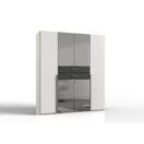 Kleiderschrank DENVER Weiss-Graphit