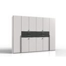 Kleiderschrank DENVER Weiss-Graphit