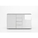 Sideboard EASY PLUS C Weiss-Glas Weiss