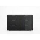 Sideboard EASY PLUS C Weiss-Glas Grey