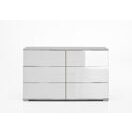 Sideboard EASY PLUS C Weiss-Glas Weiss