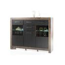 Sideboard BALIN Canyon Eiche-Schwarz Eiche