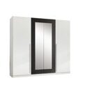 Kleiderschrank CANO Weiss-Graphit