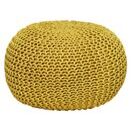 Pouf Premium Strickhocker 55 cm freesia gelb