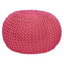 Pouf Premium Strickhocker 55 cm rosebloom pink