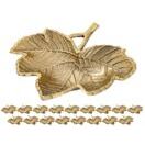 Dekoschale Blatt Masterbox 18-teilig Schale Aluminium Leaf gold o. silber Blattschale