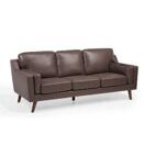 3-Sitzer Sofa Kunstleder braun LOKKA