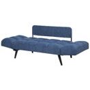 Schlafsofa 2-Sitzer Polsterbezug marineblau BREKKE