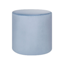 Pouf Samtstoff hellblau ? 47 cm LOVETT