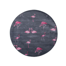 Kinderteppich grau ? 120 cm Flamingo-Muster Kurzflor KERTE