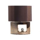 Tischlampe braun 48 cm Trommelform DUERO