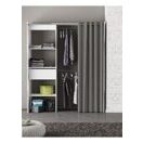 Kleiderschrank CHICAGO Weiss-Basalt