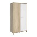 Kleiderschrank SACHA Eiche Bocage-Weiss