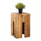 Hocker quadratisch 28 x 45 x 28 cm Blumenhocker Blumensäule Sitzhocker Beistelltisch Mangoholz