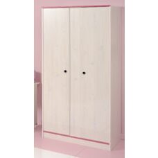 Kleiderschrank SMOOZY 11 weiss-pink