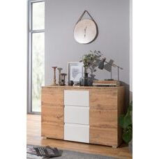 Sideboard INGAMAR 4 Honigeiche-Weiss