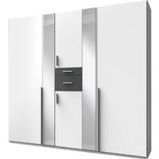 Kleiderschrank ODESSA Weiss-Graphit