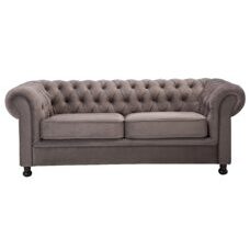 3-Sitzer CHESTERFIELD Velvet grey