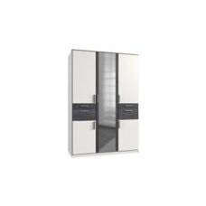 Kleiderschrank KOBLENZ Weiss-Digi Steel