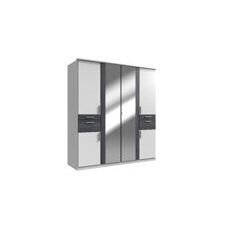 Kleiderschrank KOBLENZ Weiss-Digi Steel