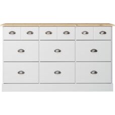 Sideboard NOLA 046 weiss-braun