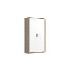 Eck-Kleiderschrank TIGRE San Remo Eiche-Weiss