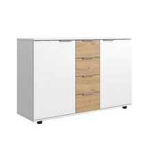 Sideboard GIBRALTAR Weiss-Artisan Eiche