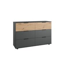 Sideboard GIBRALTAR Graphit-Artisan Eiche