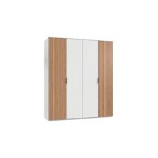 Kleiderschrank TUNIS Weiss-Artisan Eiche