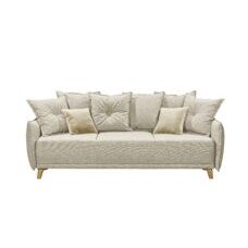 Schlafsofa PAMPLONA 3DL Denver 02 beige-Lapid 29 beige