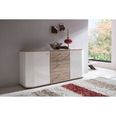 Sideboard RONDO Weiss-San Remo Eiche hell