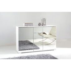 Sideboard EASY PLUS C Weiss-Spiegel