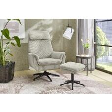 Relaxsessel mit Hocker HAMAR beige