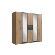 Kleiderschrank DIVER Plankeneiche-Graphit