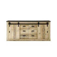 Sideboard SHERWOOD Old Style hell-Anthrazit