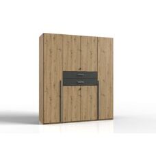 Kleiderschrank DENVER Artisan Eiche-Graphit