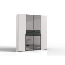 Kleiderschrank DENVER Weiss-Graphit