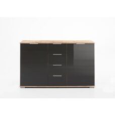 Sideboard EASY PLUS C Plankeneiche-Glas Grey