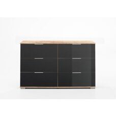 Sideboard EASY PLUS C Plankeneiche-Glas Grey